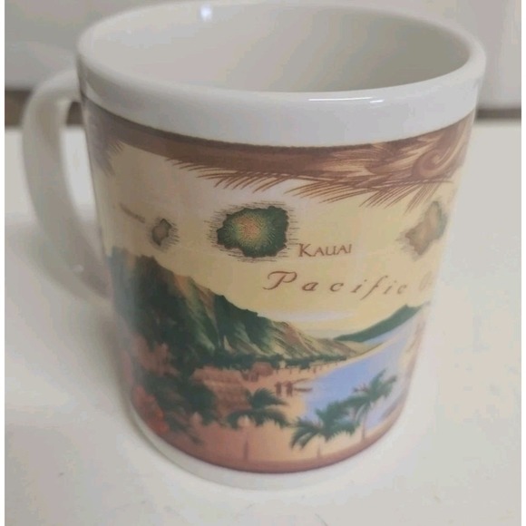 The Sandwich Islands Coffee Cup Mug Island Chain  #24081‎ Hawaii Maui Pacific - Picture 1 of 5